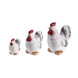 Cumpara ieftin Set 3 figurine Gaini 13x7.5x13 cm, 11x6.5x10.5 cm, 6.5x5.5x7 cm