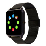 Resigilat Ceas Smartwatch Techstar&reg; Z60 Black, Cartela SIM, 1.54 inch, Apelare, Alerte Sedentarism, Hidratare, Bluetooth 4.0