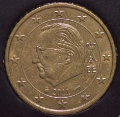 50 euro cent Belgia 2011 foto