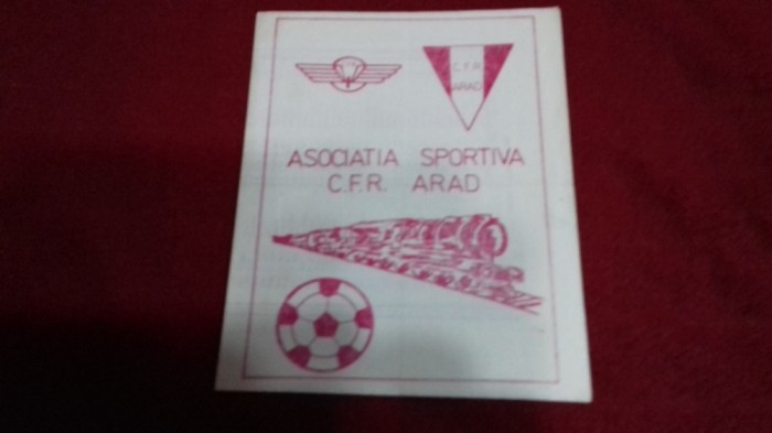 program retur 1982-1983 CFR Arad