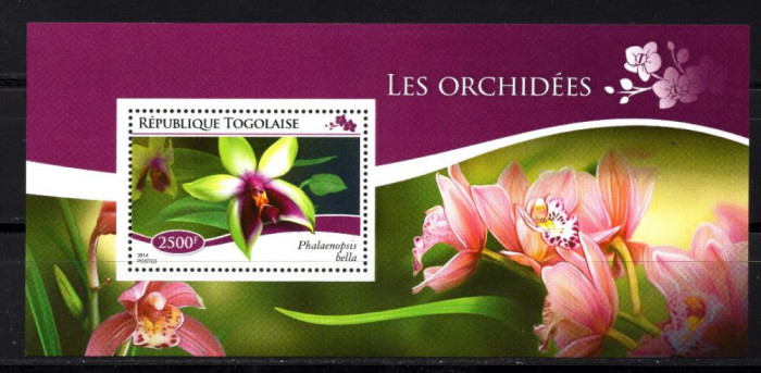 TOGO 2014, Flora, Orhidee, neuzat, MNH