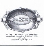 WMF Art Nouveau coș, tavă din metal placat cu argint, circa 1895-1903