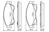 BOSCH 0 986 494 433 set placute frana,frana disc