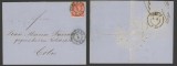 Germany North Conf 1869 Postal History Rare Cover+Content Coblenz to Koln DB.544