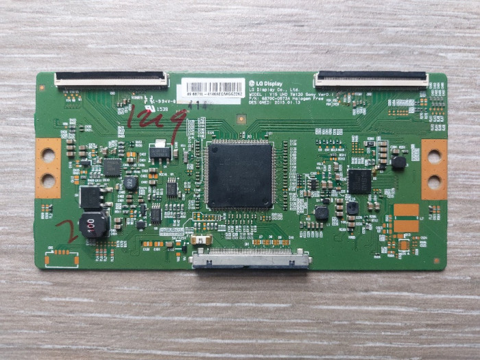 6870C-0573A / V15 UHD TM120 Sony ver 0.1 tcon board Sony KD-49X8005C