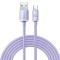 CABLU alimentare si date Baseus Crystal Shine, Fast Charging Data Cable pt. smartphone, USB la USB Type-C 100W, 1.2m, violet &quot;CAJY000405&quot; (timbru verd