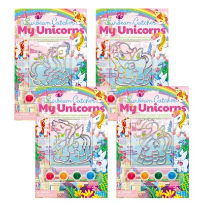 Mini set creativ cu vitralii - Unicorni foto