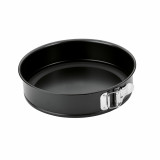 Forma tort rotunda cu fund detasabil, Tescoma Delicia, Metal, Gri inchis, &Oslash;26 cm