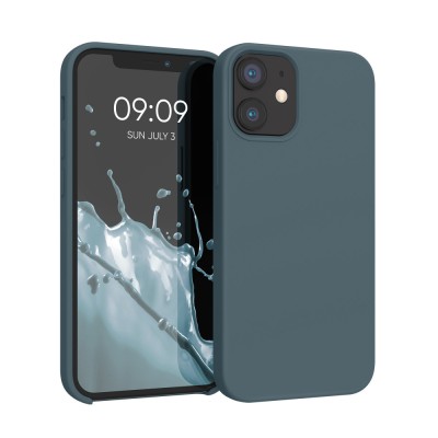 Husa pentru Apple iPhone 12 Mini, Silicon, Albastru, 52640.202 foto