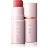 Revolution Skin Silk Blush Stick blush cremos stick culoare Peachy Pink 4.5 g