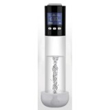 Pompa Penis Realov cu Vibratii si Masturbator Reincarcabil, Diametru 6.1cm, Transparent, Marire, Erectie