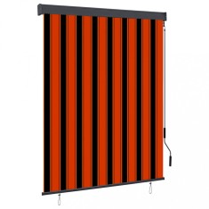 vidaXL Jaluzea tip rulou de exterior, portocaliu și maro, 140 x 250 cm