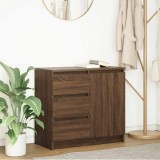 vidaXL Bufetă cu sertar Stejar maro 71x35x65 cm Lemn prelucrat
