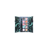 Trusa machiaj, Kiss Beauty Flare, 10 culori, pensula inclusa