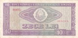 ROMANIA 10 lei 1966 VF!!!