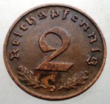 2.900 GERMANIA 2 REICHSPFENNIG 1939 D