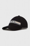 Cumpara ieftin BOSS șapcă de baseball din bumbac culoarea negru, cu imprimeu