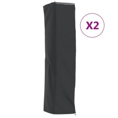 vidaXL Huse &amp;icirc;ncălzitoare formă piramidă 2 buc. 58x58x228cm Oxford 420D foto