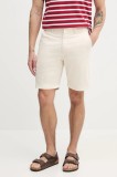 Pepe Jeans pantaloni scurți REGULAR CHINO SHORT bărbați, culoarea bej, PM801181