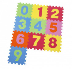 Covor puzzle din spuma Numbers 10 piese foto