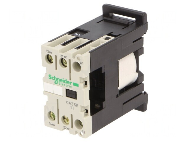 Contactor 2-polar 24VDC 10A pentru șină DIN
