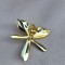 BROSA VINTAGE DIN METAL COMUN, MODEL FLOARE ORHIDEE