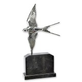 Randunica in zbor-statueta din bronz cu un soclu din marmura BF-15