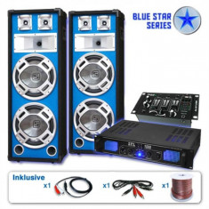 Electronic-Star Set PA Seria Blue Star &amp;amp;quot;Basskern USB&amp;amp;quot; 2800 W foto