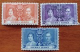 COLONII-BRITAN.-SIERA LEONE-''1937-INCORONARE GEORGE VI''-Serie 3val. -Vezi-Scan
