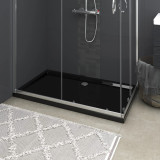 Cădiță de duș dreptunghiulară din ABS, neagră, 70x120 cm, vidaXL