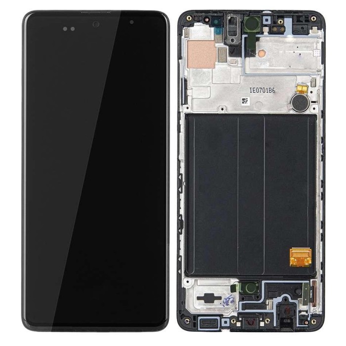 Display Samsung Galaxy A51 A515 Display Service Pack Black Negru