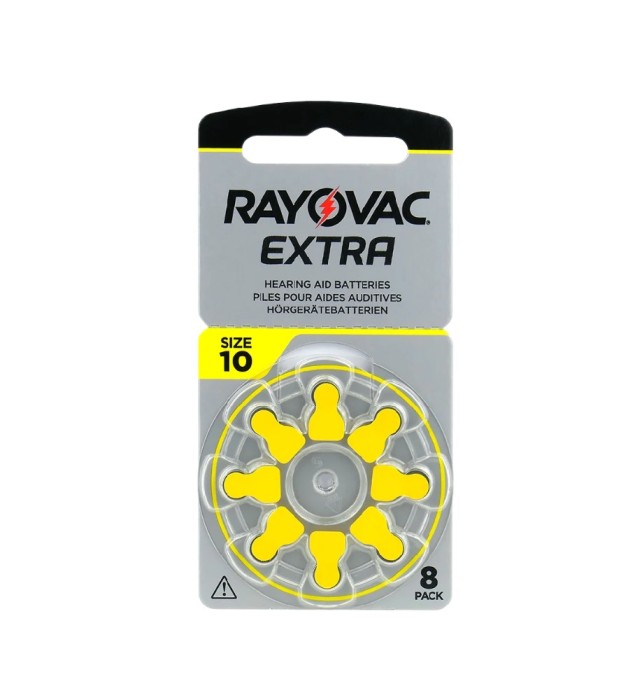 8 x Baterii pentru aparate auditive Rayovac Extra 10, fara mercur