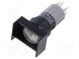 Comutator corp 16mm EAO seria 51, 1 poziție stabilă, NC NO, orificiu &Oslash;16,2mm