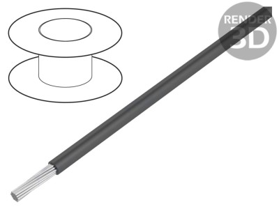 Cablu HookUp Wire PTFE 22AWG, gri foto