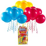 Bunch o Balloons - Set baloane de petrecere si rezerve, Rosu, Galben, Albastru,