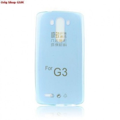 Husa Silicon Ultra Slim LG G3 D855 Albastru foto