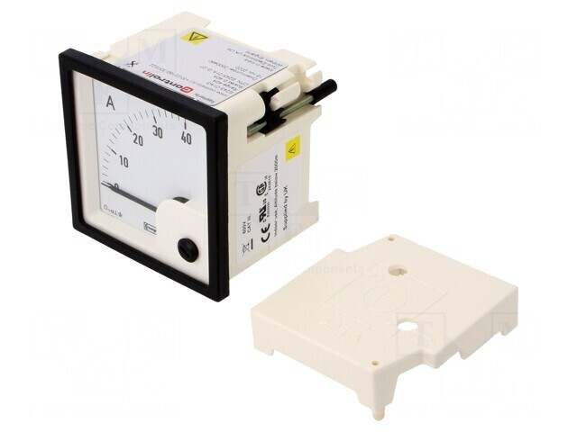 Ampermetru pe Panou DC 0-40A Clasa 1.5 72x72mm