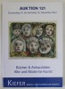 KIEFER , BUCH - UND KUNSTAUKTIONEN , AUKTION 121 , BUCHER UND ANTIQUITATEN , ALTE UND MODERNE KUNST , CATALOG DE LICITATIE , DEZEMBER 2022