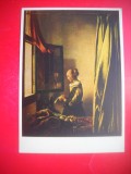 HOPCT 23881 FATA CU SCRISOAREA - JAN VERMEER 1632-1675--GERMANIA --MUZEE - CP PICTURA --NECIRCULATAMUNTII