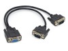 Cablu spliter port Serial 9 pini, Active, RS 232 mama la 2 tata, convertor serial la casa marcat datecs, POS, scaner si alte dispozitive rs232