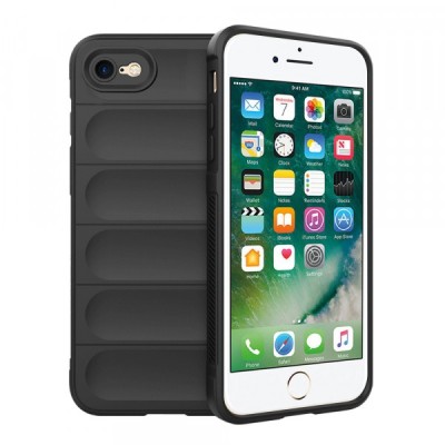 Husa pentru Apple iPhone SE (2022) / SE (2020) / 8 / 7, Techsuit, Magic Shield, Neagra foto