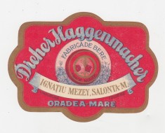 Eticheta bere DREHER HAGGENMACHER Ignatiu Mezey Salonta Oradea ND(1930)