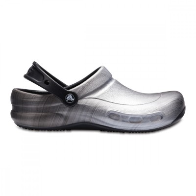 Saboti Crocs Bistro Graphic Clog Gri - Metallic Silver foto