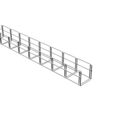 Canal cablu metalic 100x100mm din sarma mesh galvanizat lungime 2m jgheab pentru trasee electrice