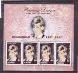 Romania 2017, LP 2158, Printesa Diana 20 de ani de la moarte, MNH! LP 40,00 lei