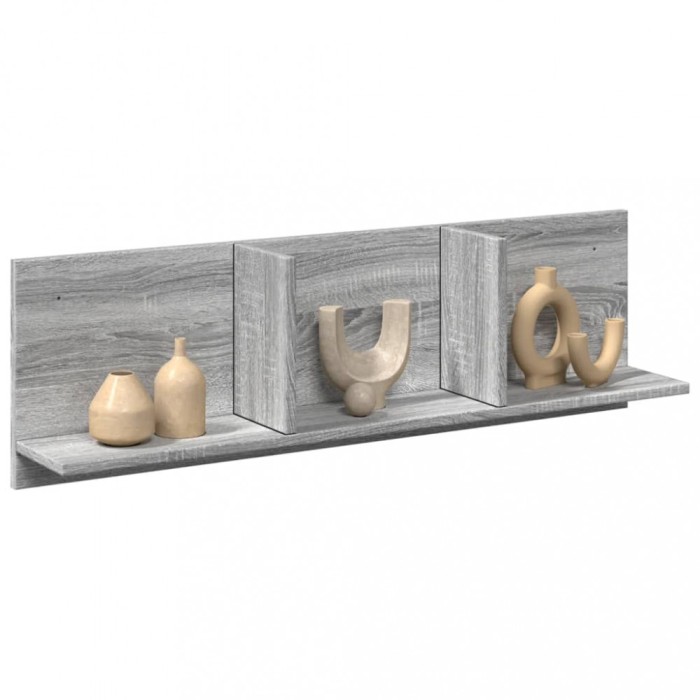 vidaXL Dulap de perete, gri sonoma, 100x16,5x30 cm, lemn prelucrat 854864