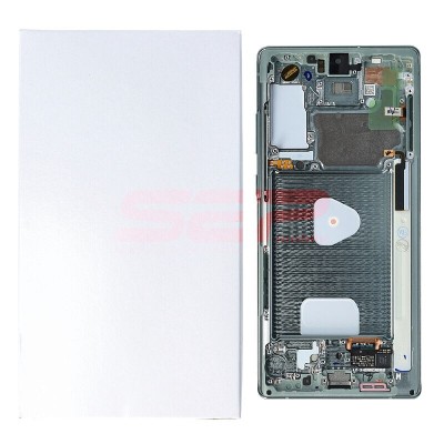 LCD+Touchscreen cu Rama Samsung Galaxy Note 20 / N980 MYSTIC GREEN Original Service Pack foto
