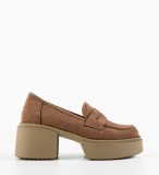 Cumpara ieftin Pantofi Casual dama Atein Khaki