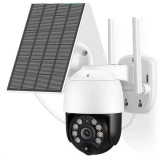 Cumpara ieftin Camera Supraveghere Jortan JT-8181XM Wifi, Panou Solar, Senzor Miscare, 2MP, Vedere Nocturna 30m, Rotire 355&deg;, iCSee
