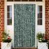 VidaXL Perdea pentru insecte, verde și alb, 90x200 cm, chenille